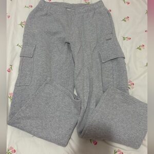 TNA Cozy Fleece Sweatpants Heather Chrome